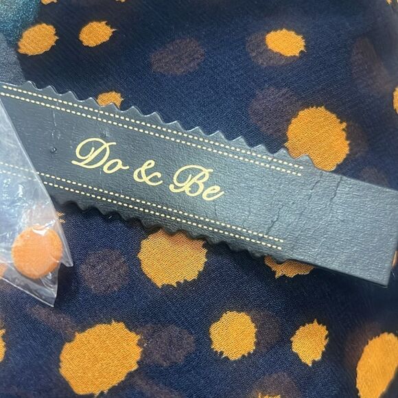 NWT DO+BE POLKA DOT SHEER OPEN ARM CROP TOP SIZE S - Picture 7 of 8